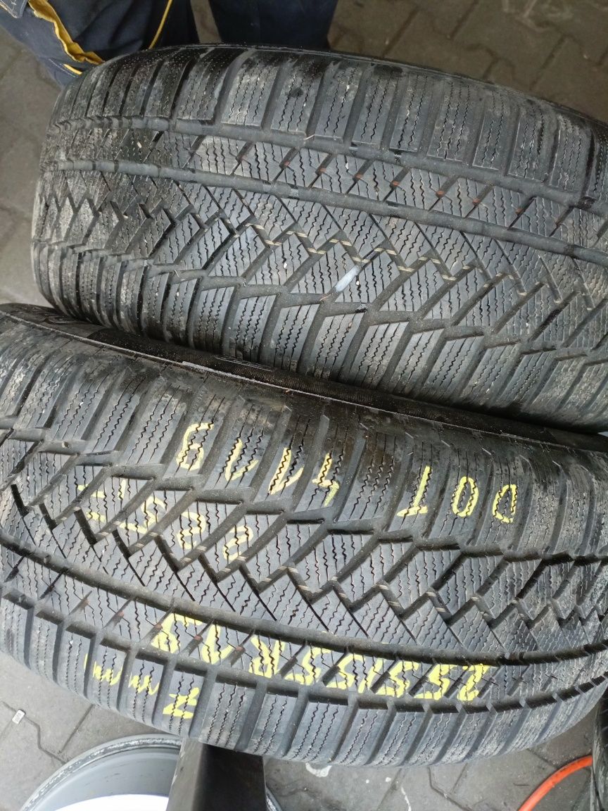 Opony zimowe 255/55/19 Continental 2 sztuki
