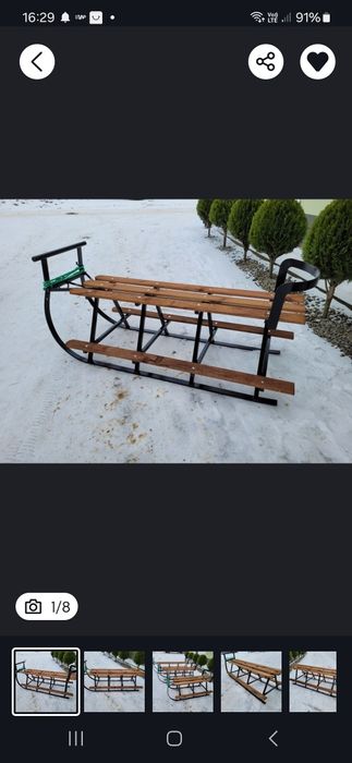 Sanki sidne recznie robione 120