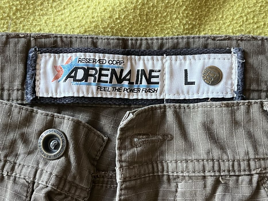 Spodnie Adrenaline L męskie cargos mnóstwo kieszeni