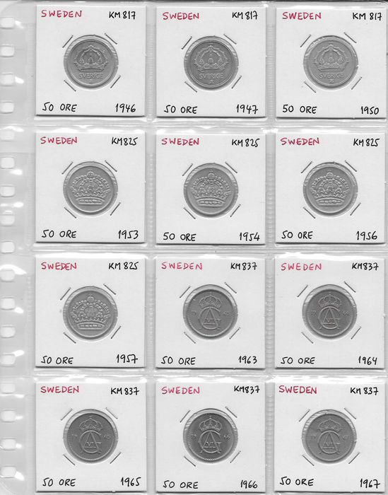 Coleção de Moedas da Suécia