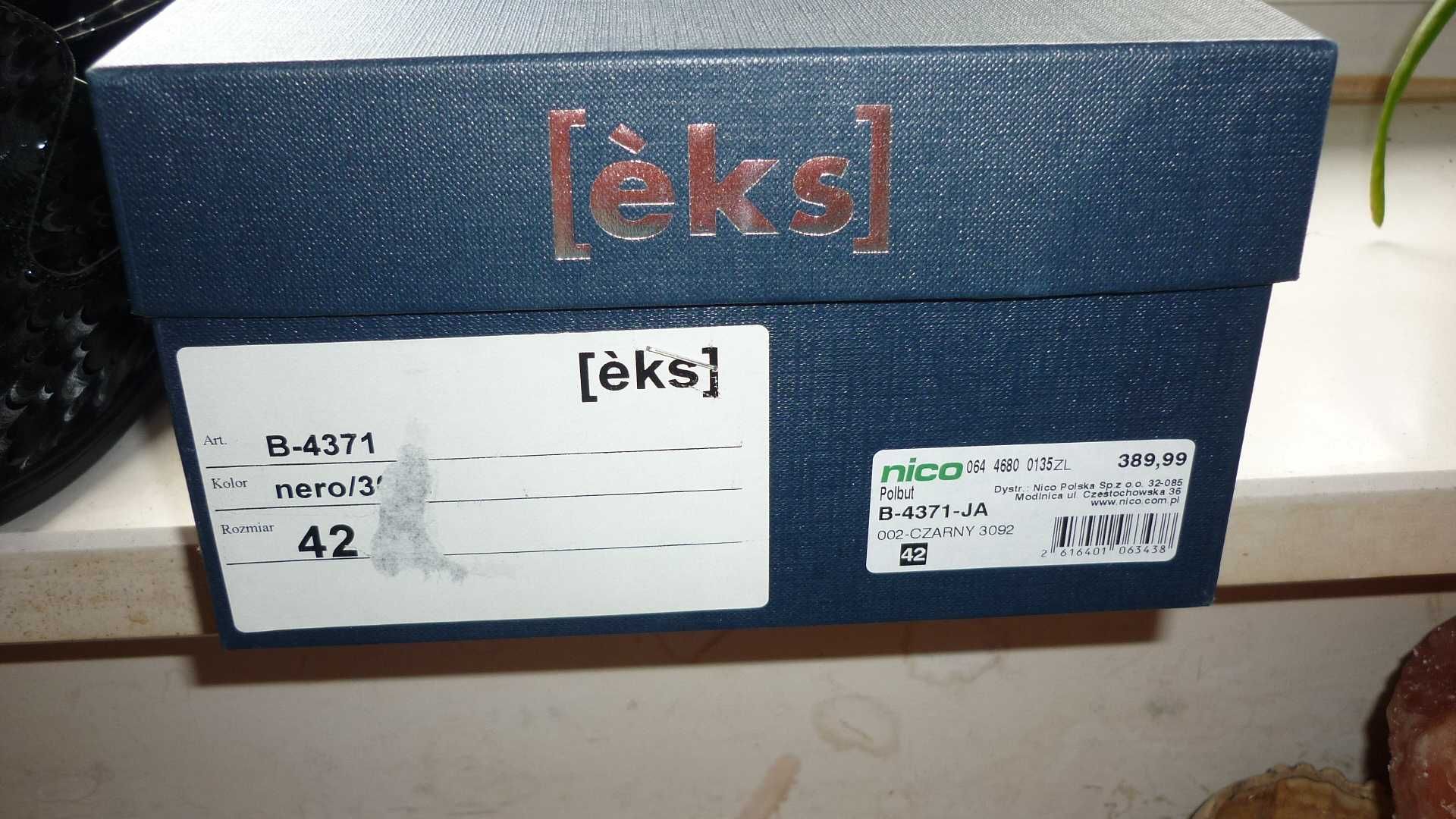 Eks- włoskie skórzane półbuty  r; 41