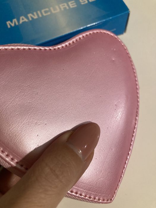 Манікюрний набір Fangxin у формі сердечка повний шкіряний