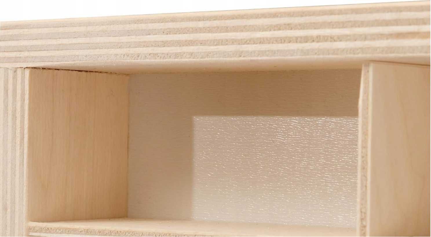 DREWNIANA PÓŁKA NA AUTA resoraki MDF organizer HOT WHEELS 90 przegród