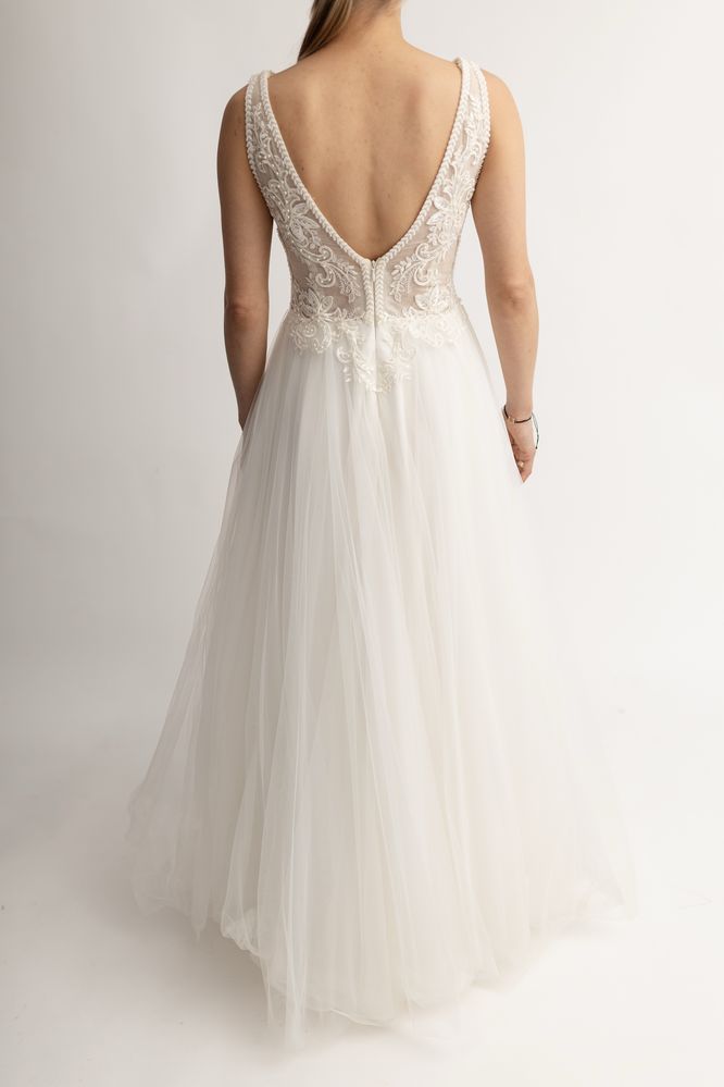 Sukienka slubna s/xs ivory/ecru