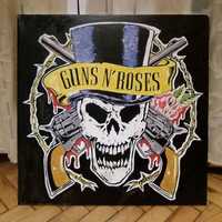Картина Холст АРТ The Rolling Stones Jimi hendrix  RHCP Guns N' Roses