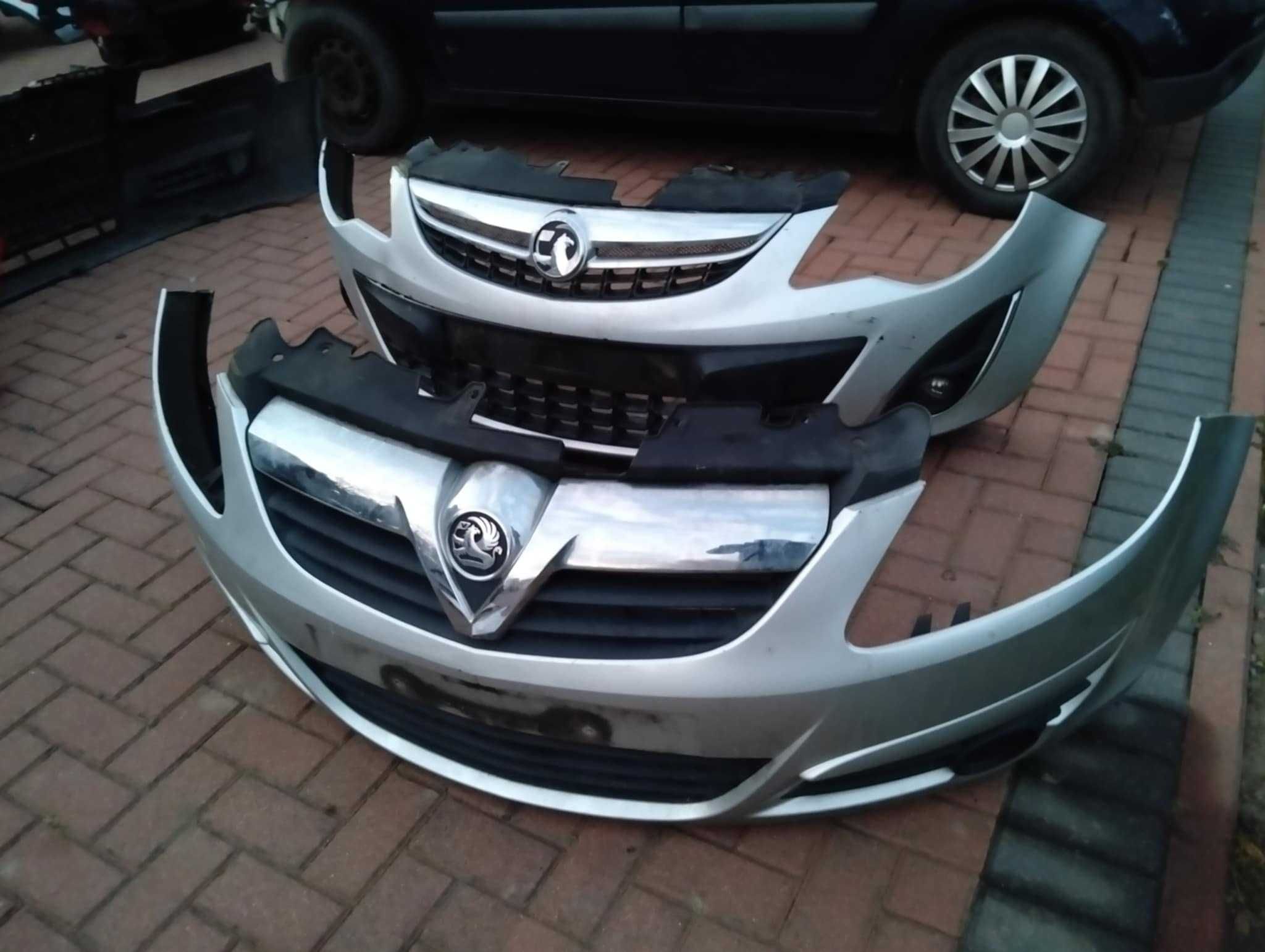 Opel Corsa D lift  kompletny przód zderzak błotnik wzmocnienie pas