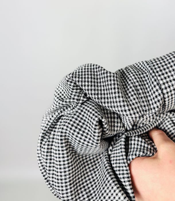 Spodnie w drobną pepitkę z guzikami M 38 ZARA