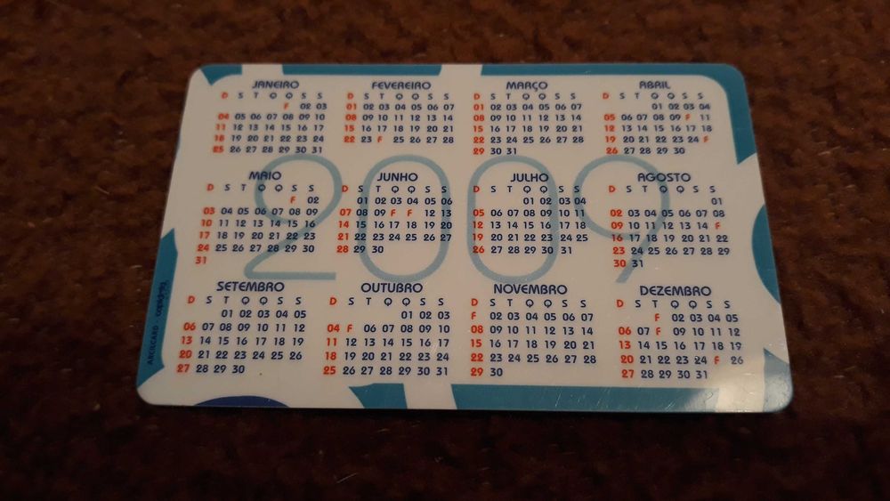 Calendários de bolso - lote 3 / 4 - portes incluídos