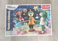 Puzzle Trefl z brokatem "Rodzina Treflików" 5+, 100 elementów