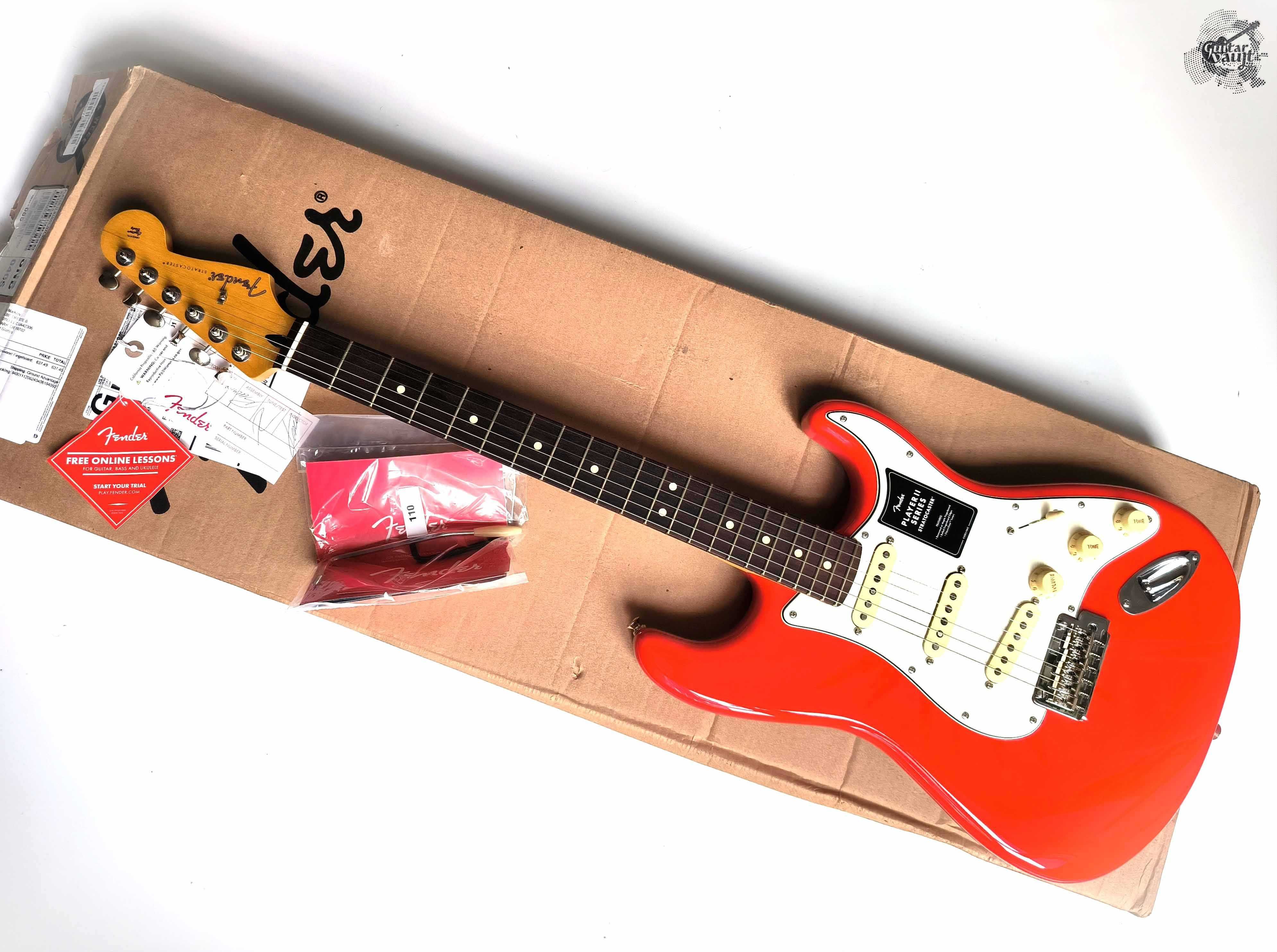 '2025 Fender® Player II Stratocaster® Fiesta Red
