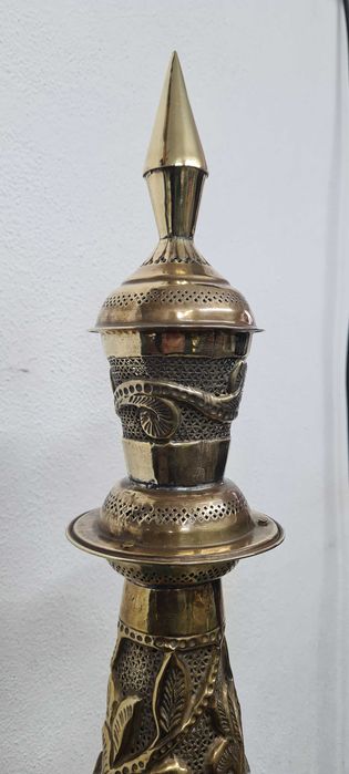 Abajur decorativo artesanal, estilo Médio Oriente, início do século XX