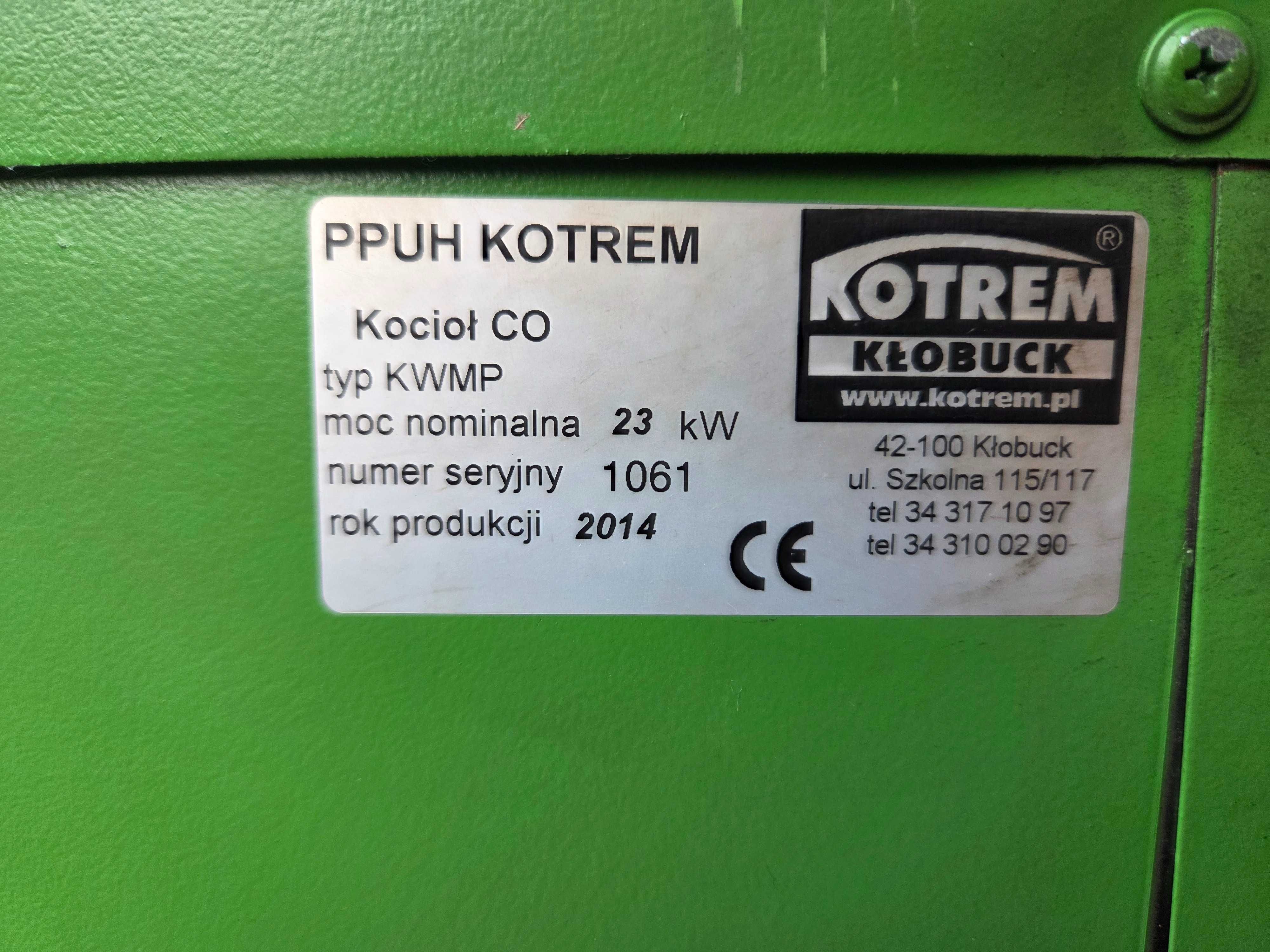 Piec, kocioł C.O. Kotrem 23kW, kopciuch + sterownik