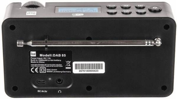 Kompaktowe Radio cyfrowe Dual DAB 85 Radio FM