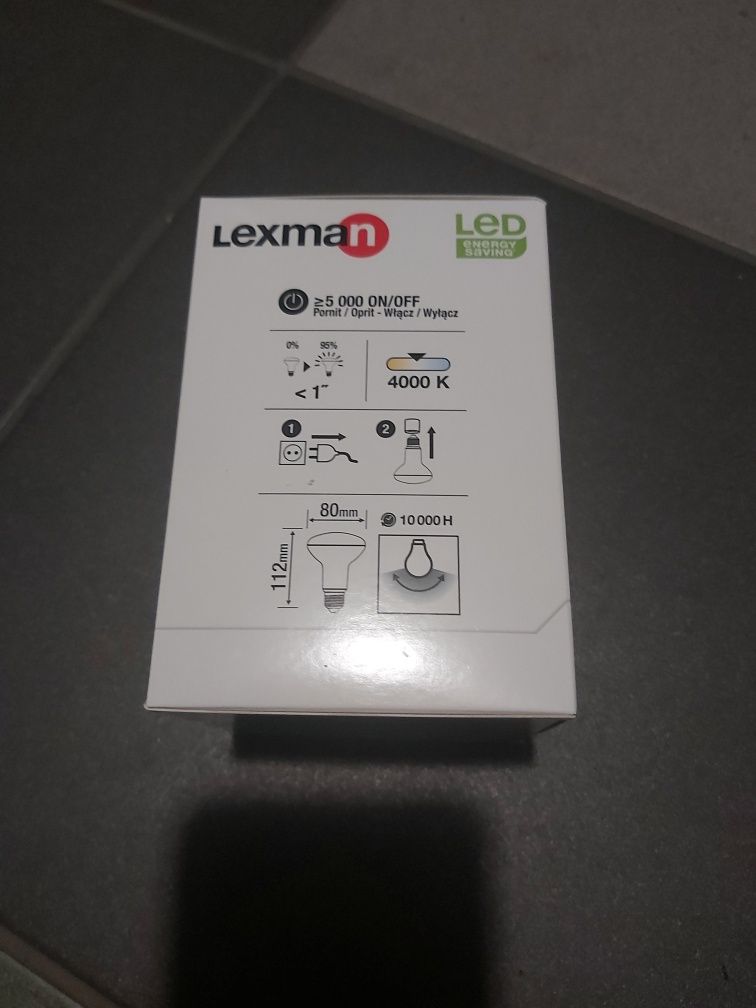 Żarówka lexman leroy merlin e27 8w 60w nowa świetlówka