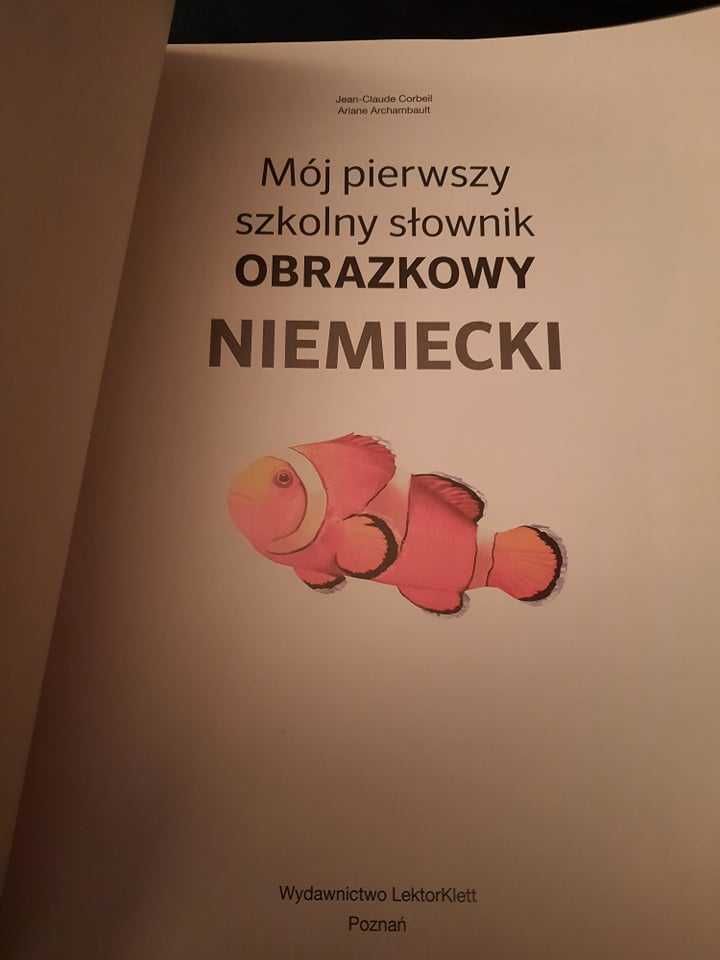 Mój pierwszy szkolny słownik OBRAZKOWY NIEMIECKI,nowy