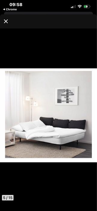 Sofa nyhamn ikea z funkcja spania