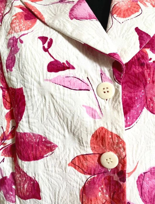 Marynarka w kwiaty wiosna lato xxl