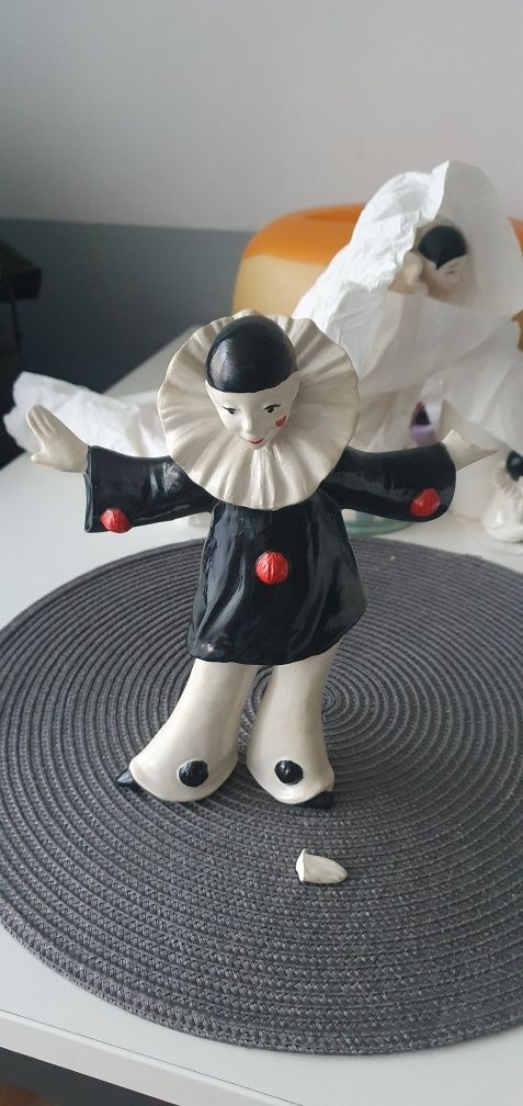 Figurka Pierrot Arlekin 70 lata