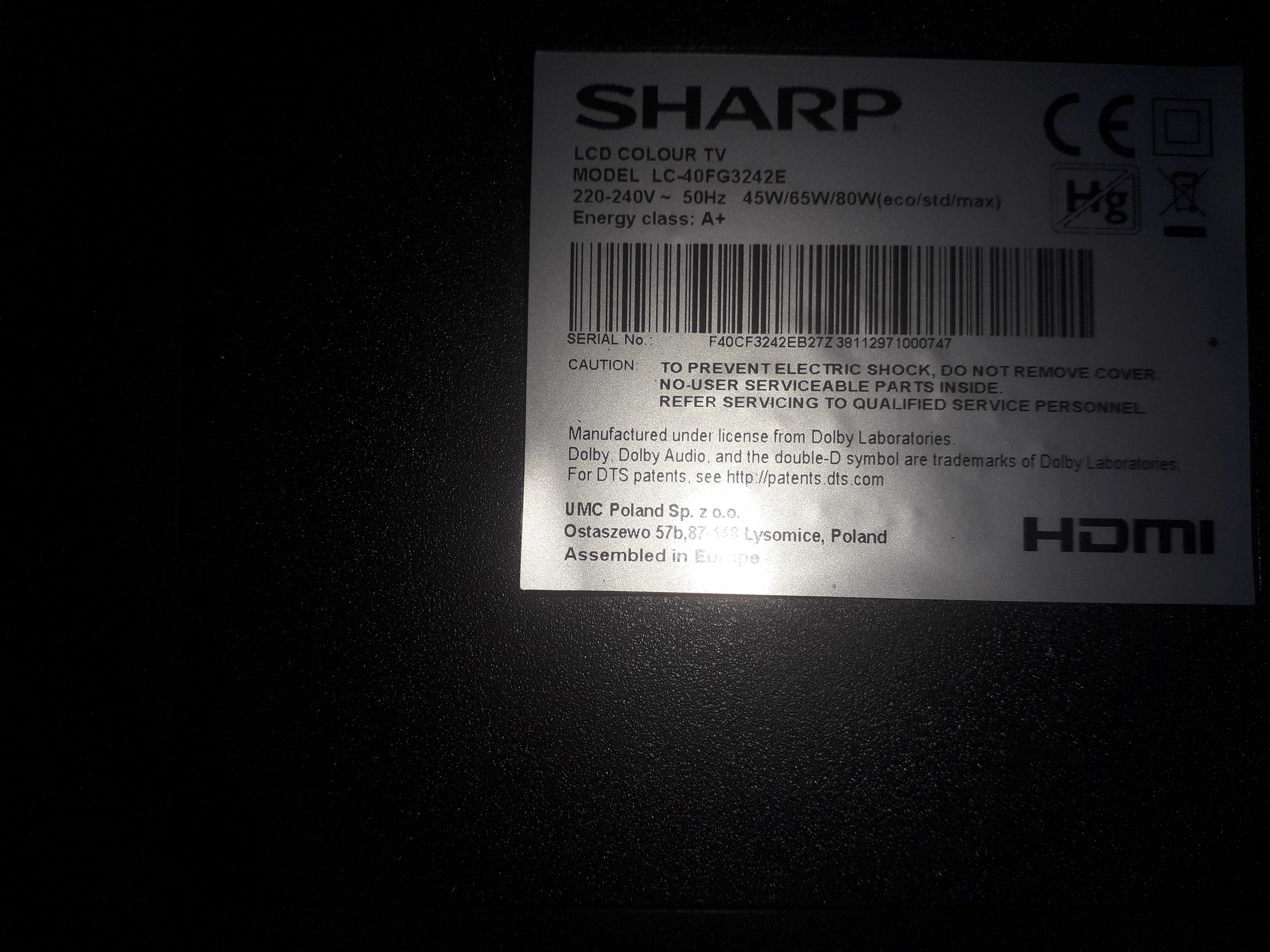 TELEwizor  "SHARP" 40 cali ???