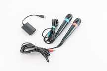 2x mikrofon przewodowy Singstar PS3 Playstation 3 + adapter