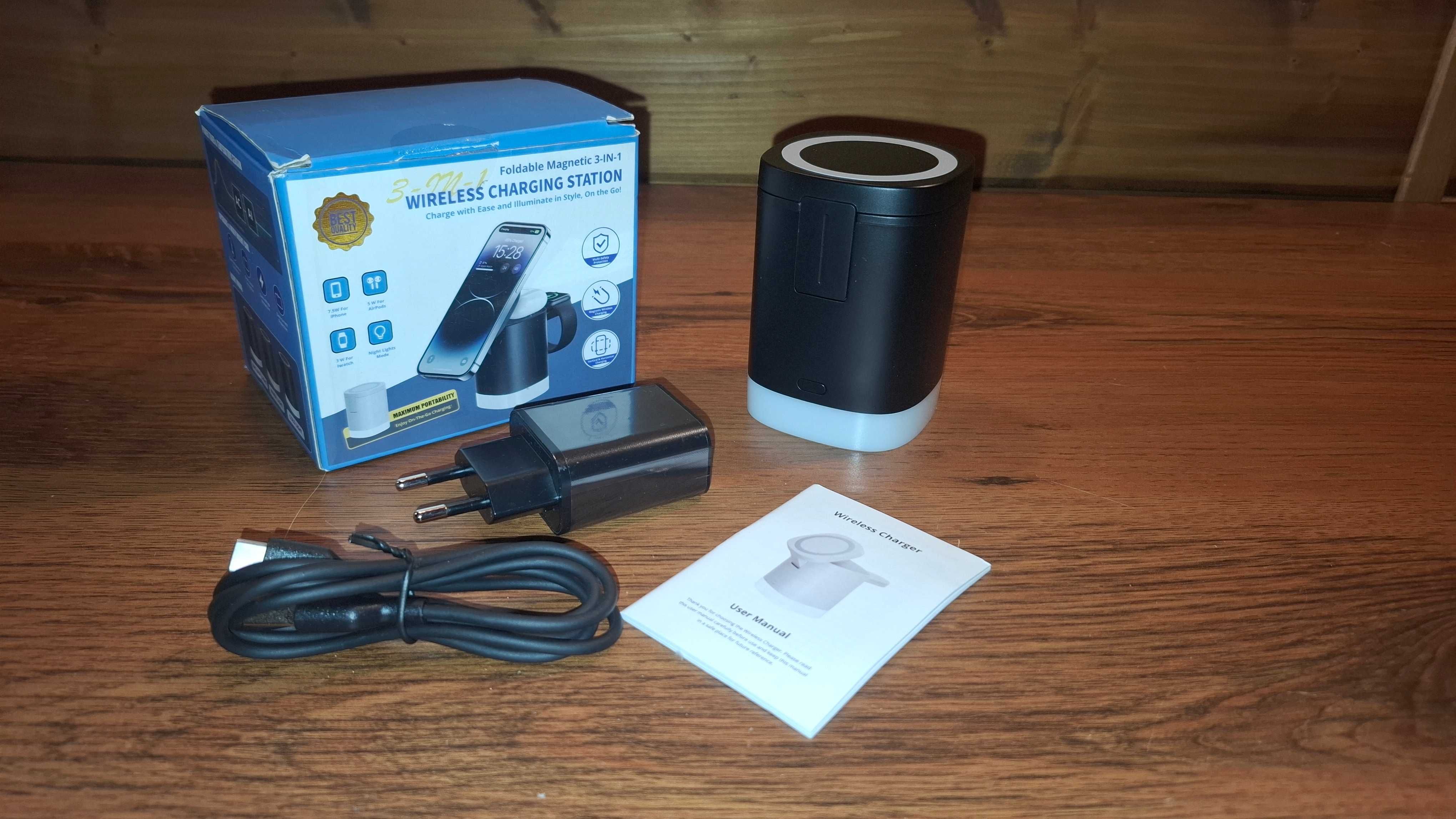 Ładowarka Bezprzewodowa 3 w 1 - Wireless Charger 3 in 1