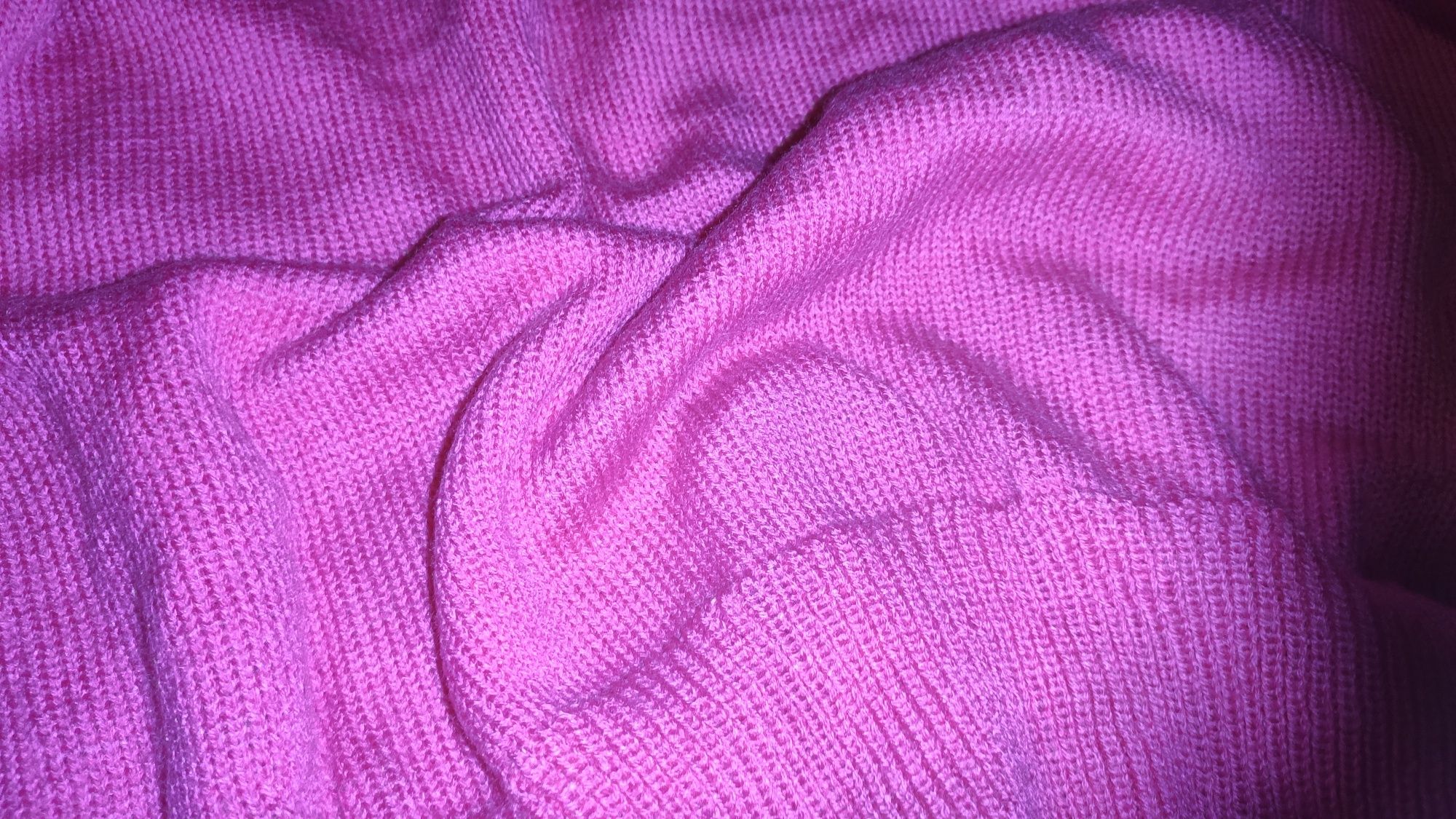 Golf sweter różowy prl retro vintage M L