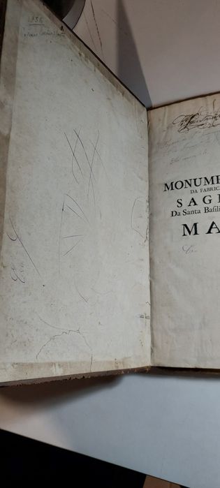 Monumento Sacro Sagração Mafra - Fr. João de S. Joseph do Prado (1751)