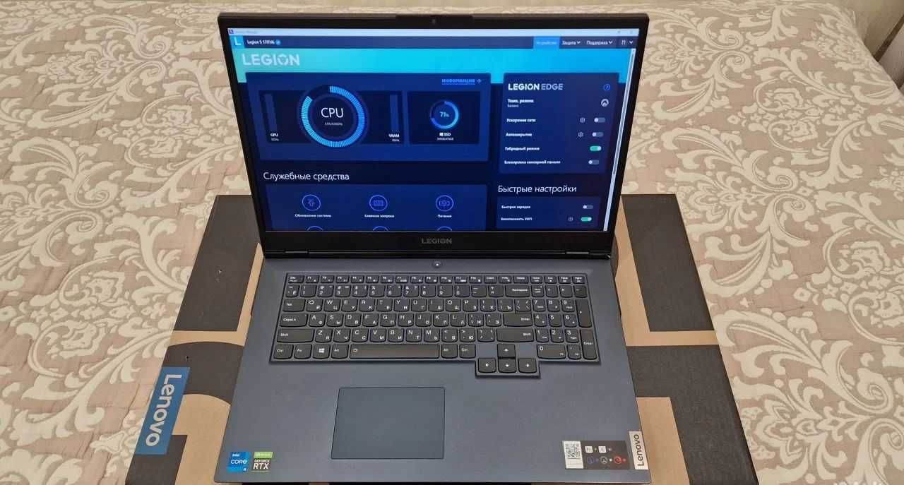 Lenovo Legion 5 17.3"/i7-11800H/RTX3050Ti/144HZ/16gb3200МГц/512m2