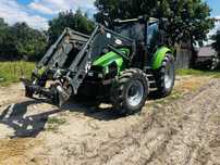 Deutz-Fahr Agrtron 85 z ładowaczem czołowym 3 sekcyjnyn
