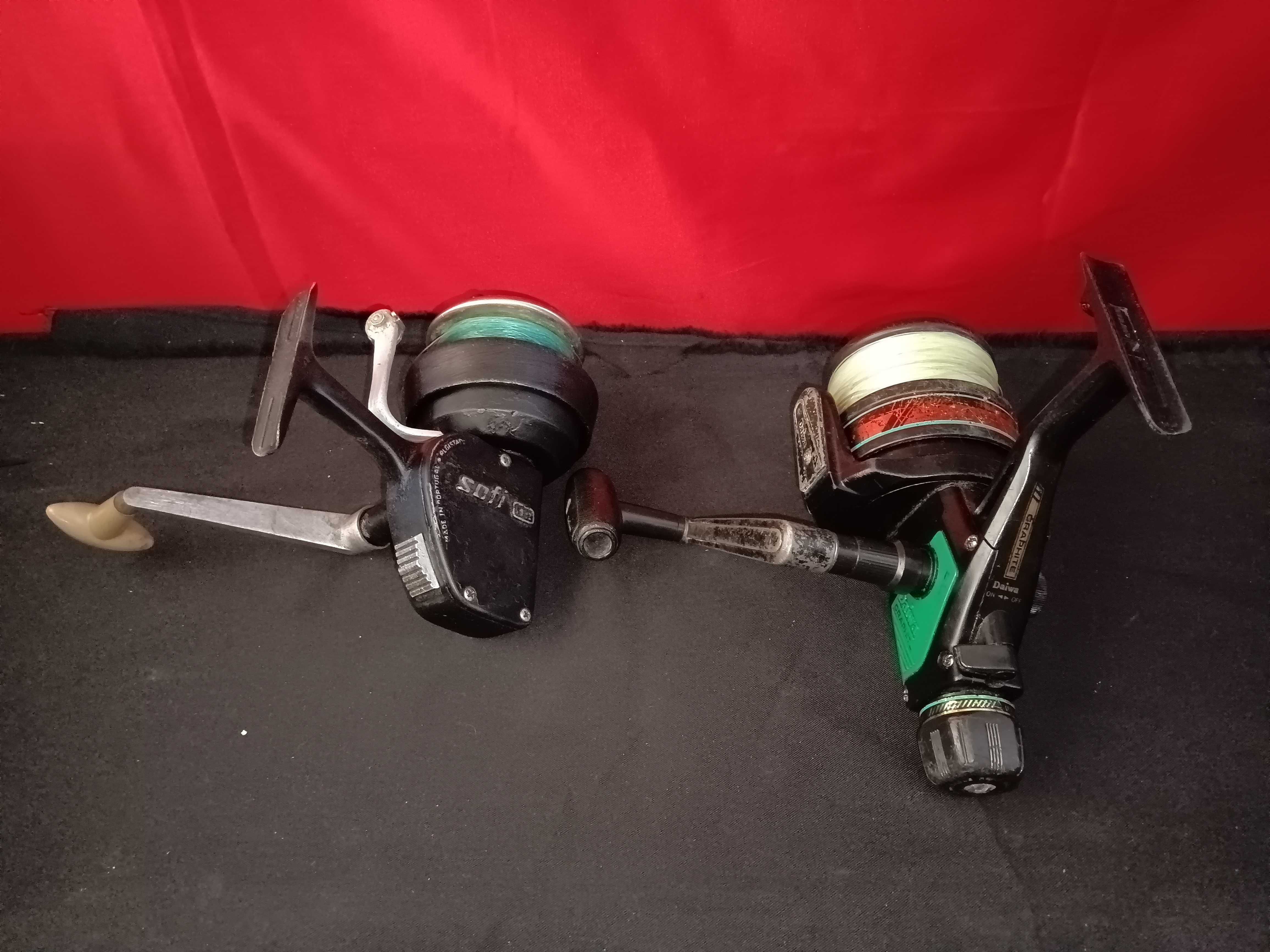 carretos de pesca Sofi e Daiwa