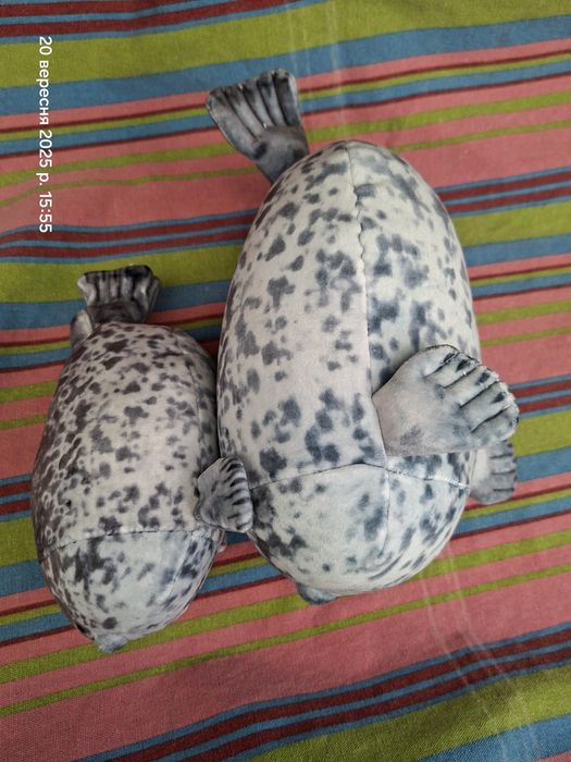 Тюлень 20 30 40 см і 4 тюленята