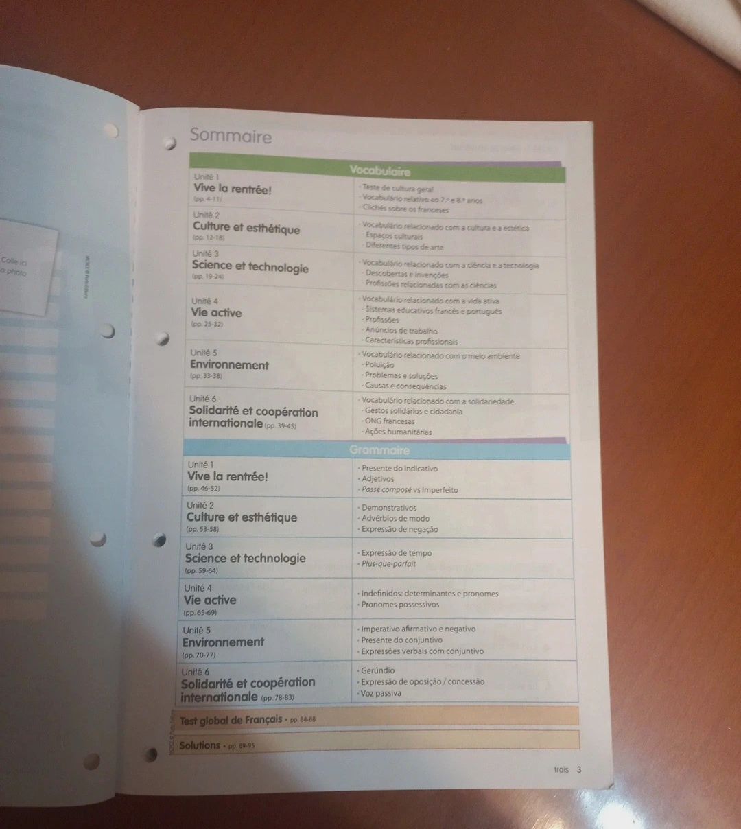 Caderno de atividades francês 9° ano porto editora