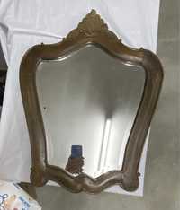 Espelho vintage moldura madeira
