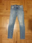 Długie spodnie ze średnim stanem jeansowe Pull&Bear r. S