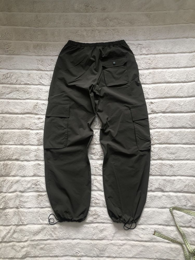 Pull&Bear (S/M) Cargo Pants женские брюки карго штаны на утяжках хаки