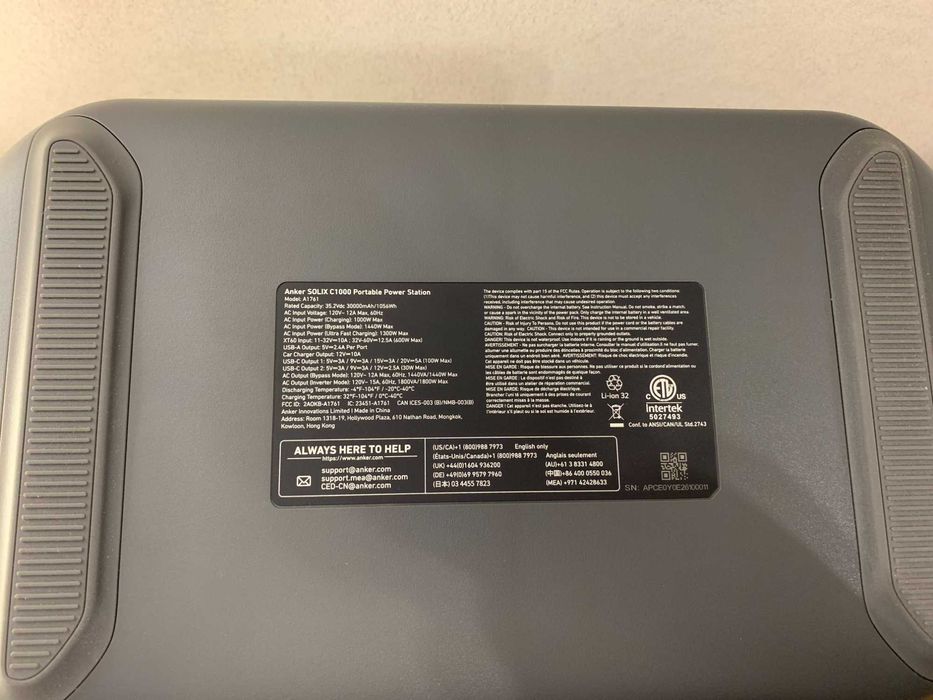 Зарядна станція Anker SOLIX C1000 1056Wh 1800W Американська версія