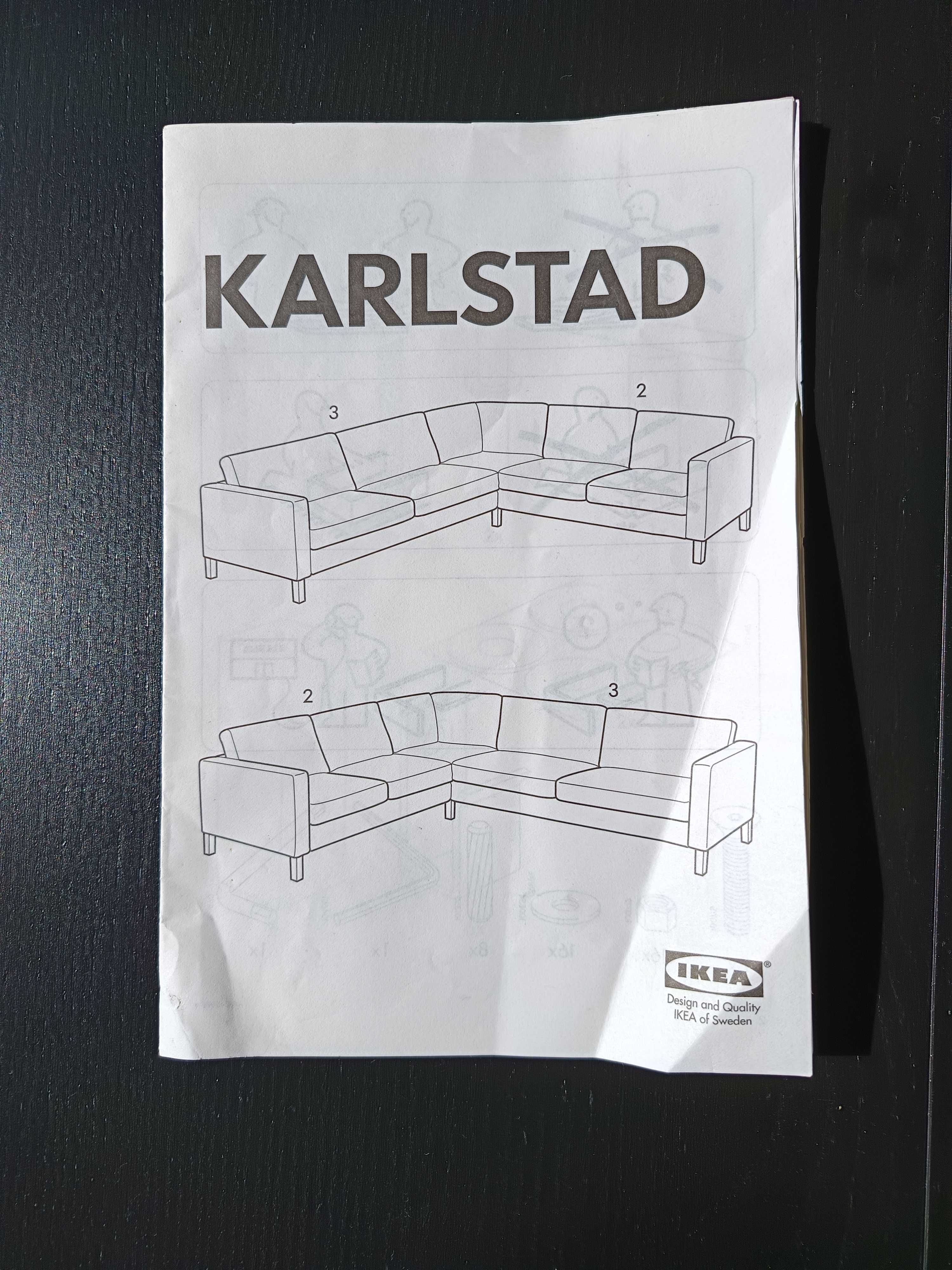 Sofá e repousa pés Ikea