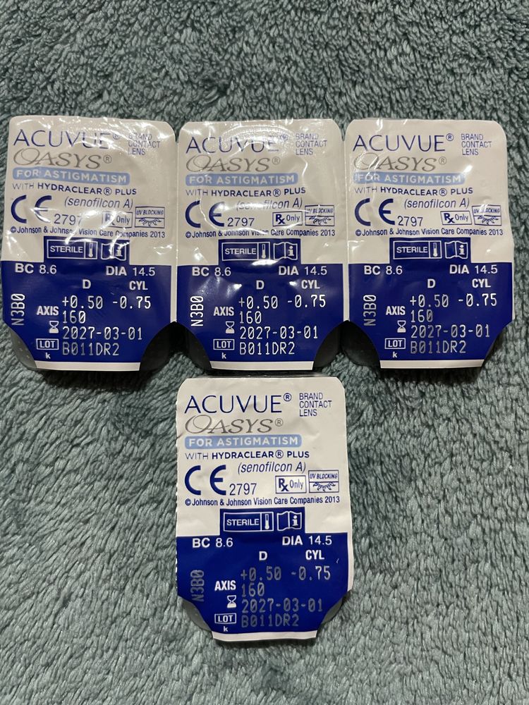 Soczewka Acuvue Oasys Astygmatyzm +0,50 -0,75