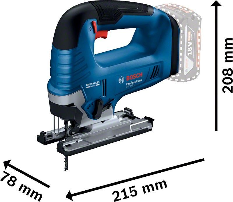 Wyrzynarka Akumulatorowa Gst 185-Li 0*Ah Bosch
