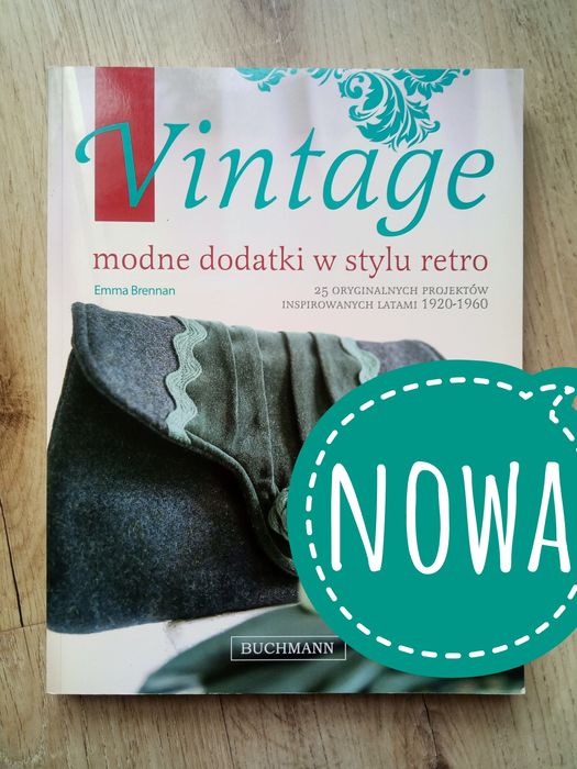 Vintage modne dodatki w stylu retro książka z tutorialami