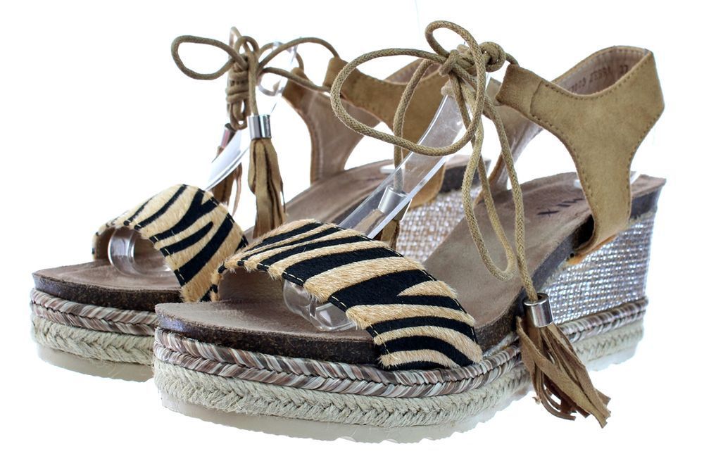 Rozmiar: 40 Sandały Espadryle Na Platformie Lekkie 6223