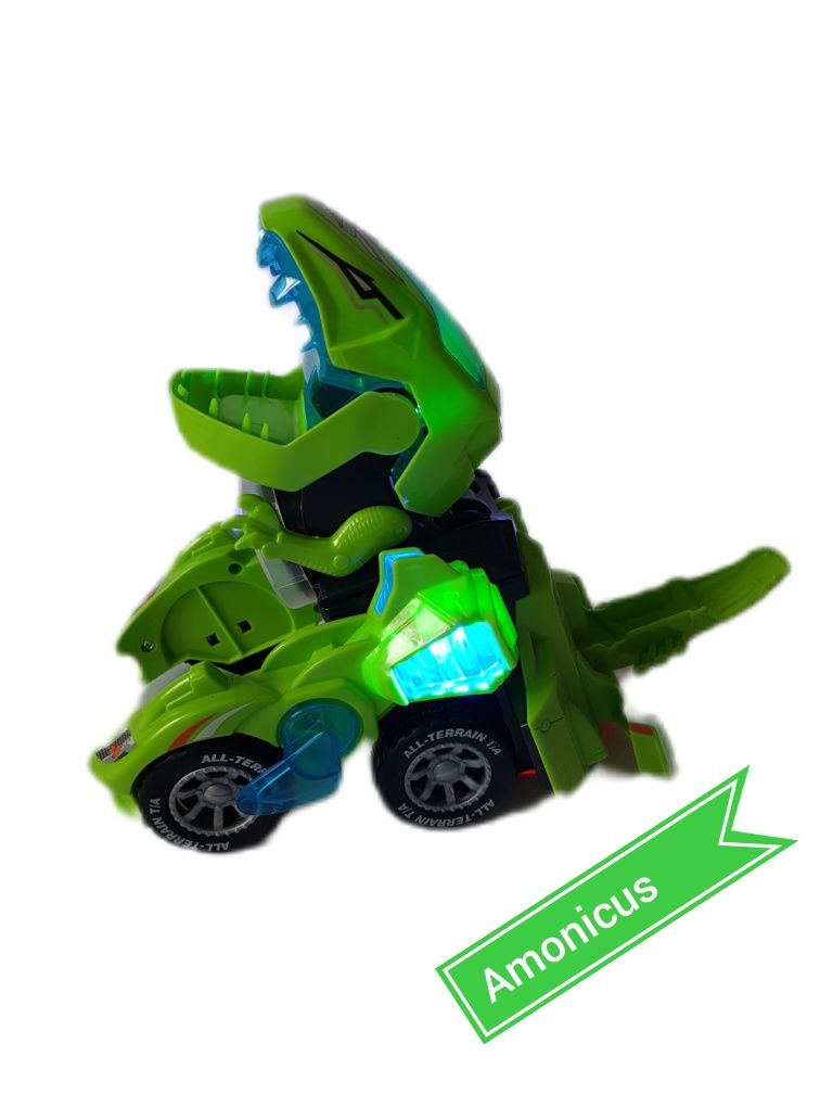 Auto Dino robot trsnsformacja