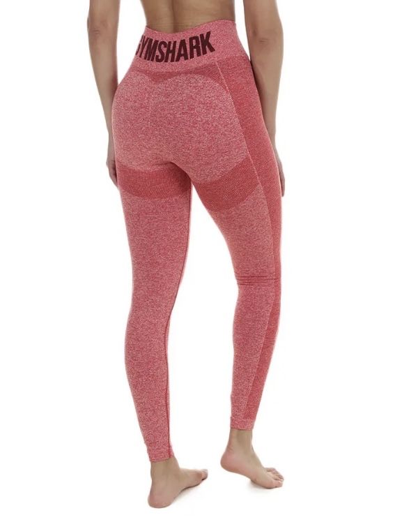 Gymshark legginsy sportowe S na silownie pudrowy roz wysoki stan