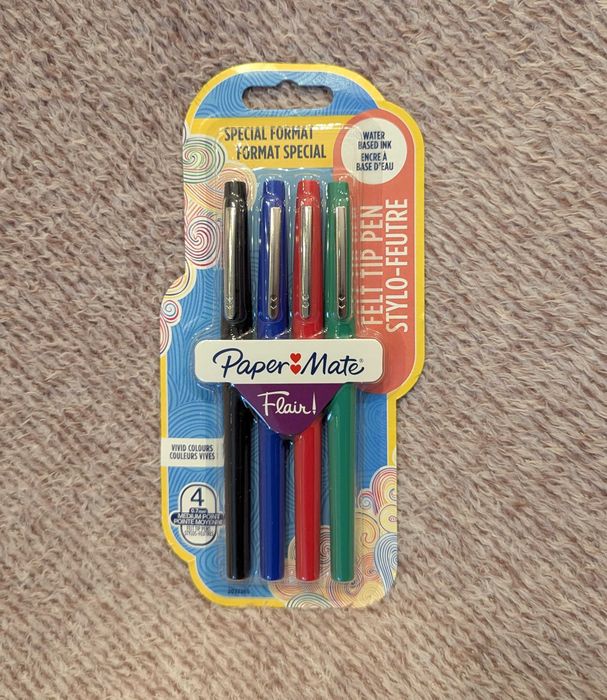 Flamastry Paper Mate Flair 4 kolory