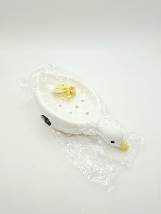 Mydelniczka gęś kaczka na mydło dekoracja do łazienki w kształcie gęsi