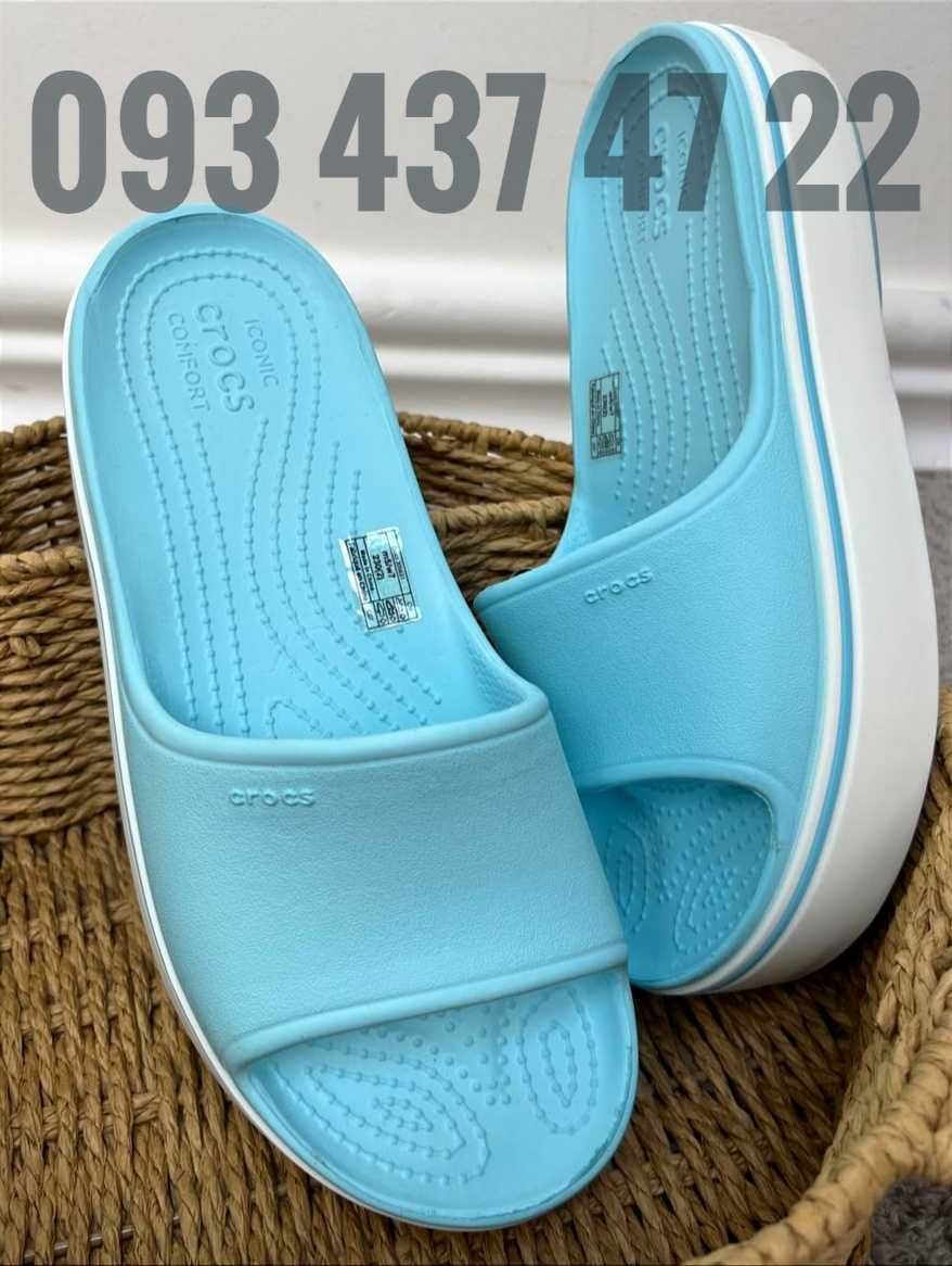 Шльопанці Crocs Жіночі Crocs Crocband Platform Slide ХітПродажів Crocs