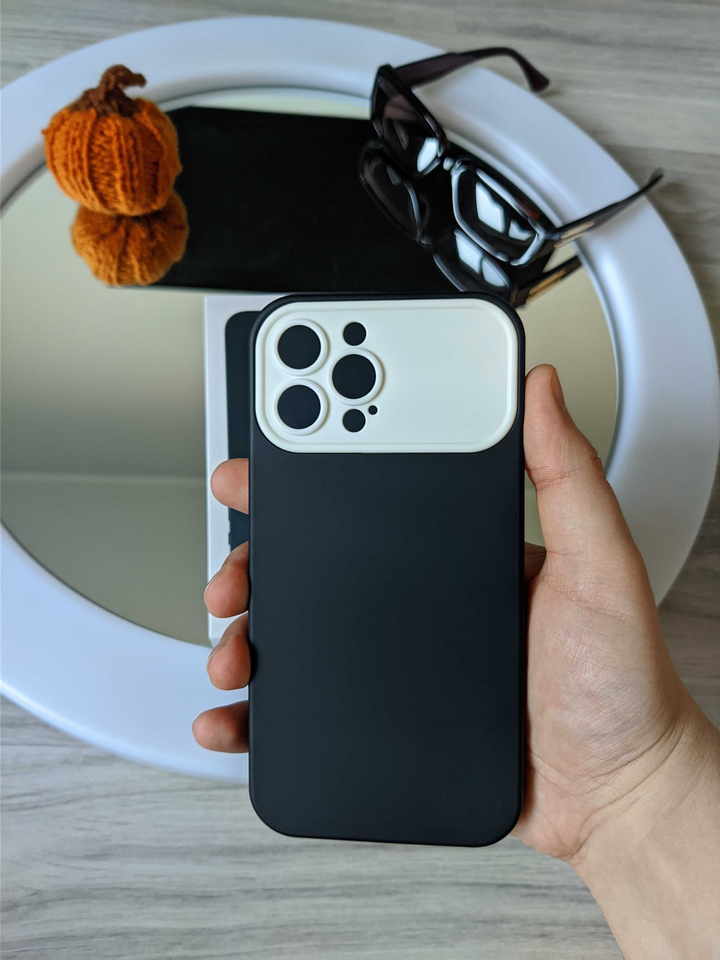 Чохол Dark White для iPhone 13 Pro Max Чехол захист камери