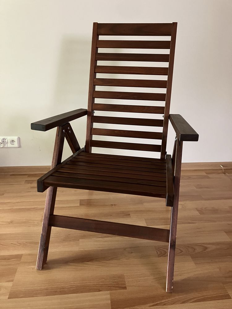 Krzesło drewniane ikea nammaro wraz z poduszka