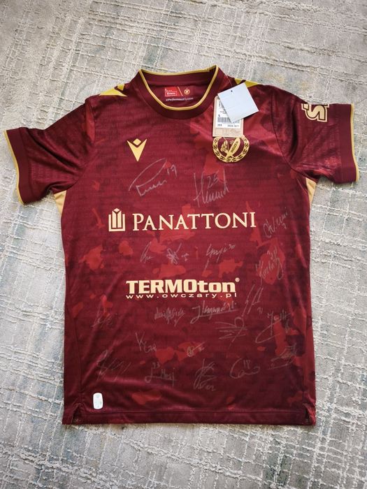 Koszulka RTS Widzew Łódź z autografami zawodników
