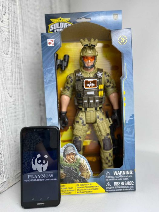 Детский игровой набор Chap Mei Большой  Солдат 32 см Рейнджер *